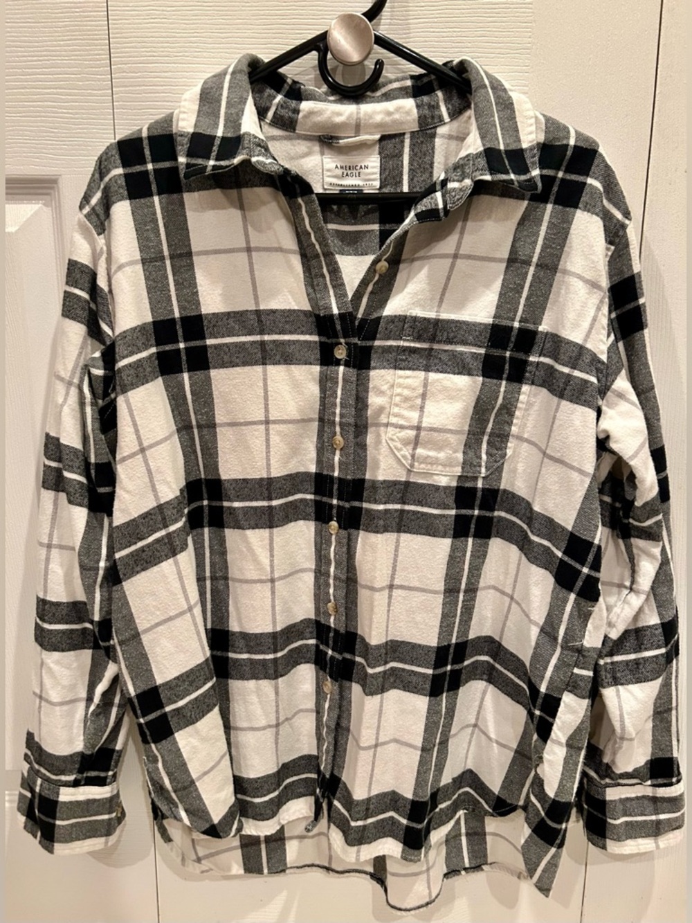 American Eagle Plaid Button-Up Shirt
